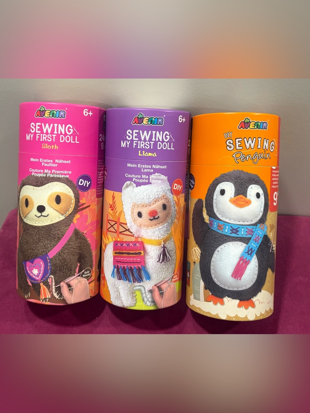 Avenir DIY Sew My first doll kits (x3)